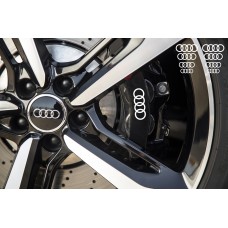 Audi Ringe naljepnica za kočiona kliješta Mirror Window naljepnica 8 kom. 30mm - 17mm