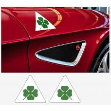 Alfa Romeo naljepnica bočna naljepnica set Quadrifoglio Varde 2kom. L+D 12cm