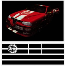 Alfa Romeo naljepnica racing pruge set