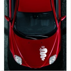 Alfa Romeo snake Biscione naljepnica vjetrobranska 48cm