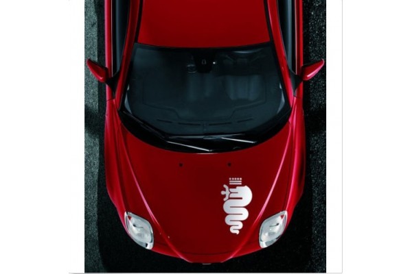 Alfa Romeo snake Biscione naljepnica vjetrobranska 48cm