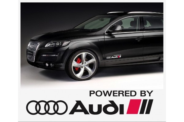Audi Powered by Audi bočna naljepnica 40cm 2kom.. set