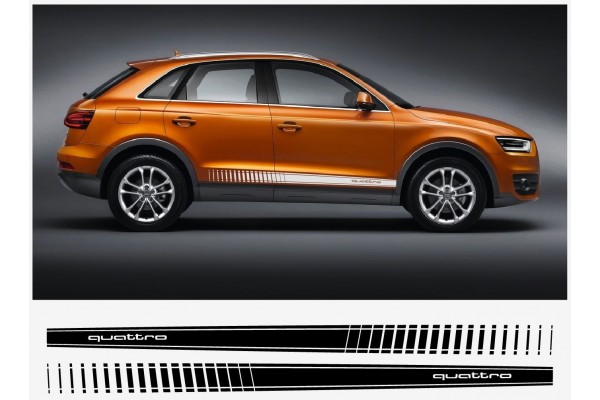 Audi Q3 Quattro bočna naljepnica set