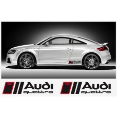 Audi QUATTRO 46cm bočna naljepnica set
