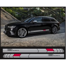 Audi Quattro bočna naljepnica set 200cm 2kom.. set
