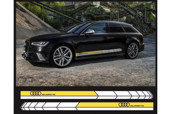 Audi Quattro bočna naljepnica set 200cm 2kom.. set