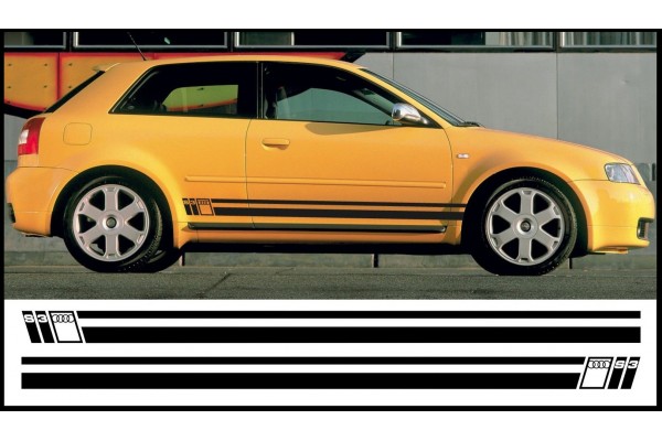 Audi Quattro bočna naljepnica set