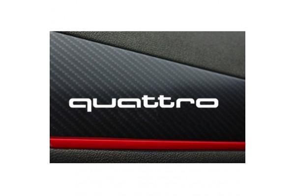 Audi Quattro naljepnica 2kom. 120mm