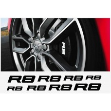 Audi R8 naljepnica za kočiona kliješta - felge - retrovizor naljepnica - 8kom. set