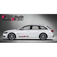 Audi Ringe bočna naljepnica 2 kom. set 100cm