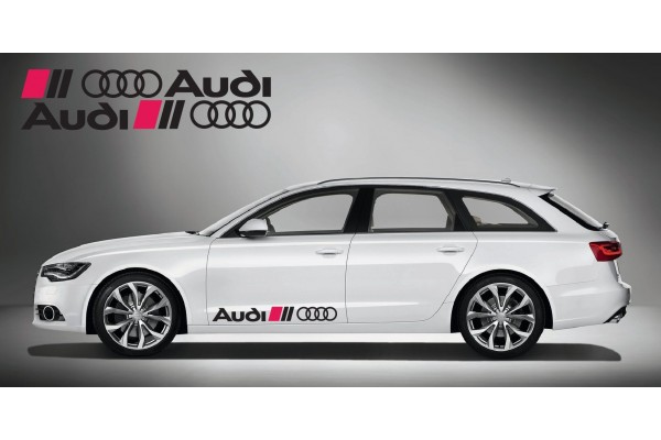 Audi Ringe bočna naljepnica 2 kom. set 100cm