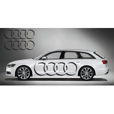Audi Ringe bočna naljepnica 2 kom. set 180cm