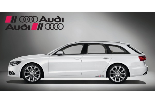 Audi Ringe bočna naljepnica 2 kom. set 40cm