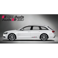 Audi Ringe bočna naljepnica 2 kom. set 60cm