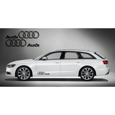Audi Ringe bočna naljepnica 2 kom. set 60cm