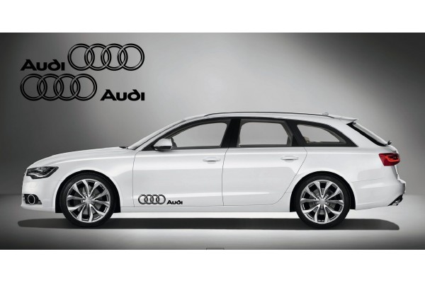 Audi Ringe bočna naljepnica 2 kom. set 60cm