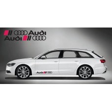 Audi Ringe bočna naljepnica 2 kom. set 80cm