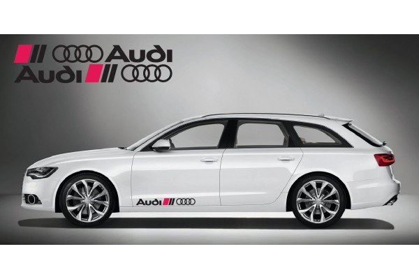 Audi Ringe bočna naljepnica 2 kom. set 80cm