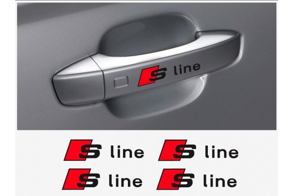 Audi S-line naljepnica za kvaku naljepnica 4kom.