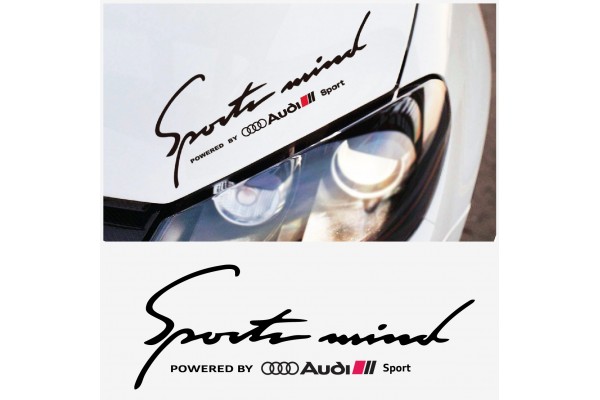 Audi SPORT MIND Powered by Audi bočna naljepnica 40cm 2kom.. Set