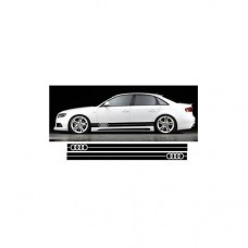 Audi bočna naljepnica set CARBON OPTIK