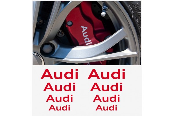 Audi naljepnica za kočiona kliješta - felge - retrovizor naljepnica - 8kom. set