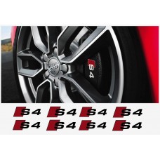Audi naljepnica za kočiona kliješta naljepnica Audi S4 8kom. set 50mm