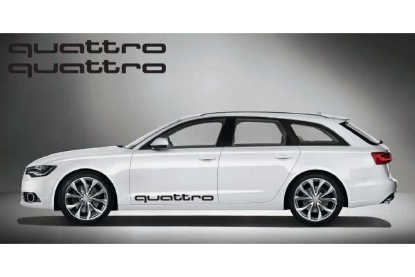 Audi quattro bočna naljepnica 2 kom. set 100cm