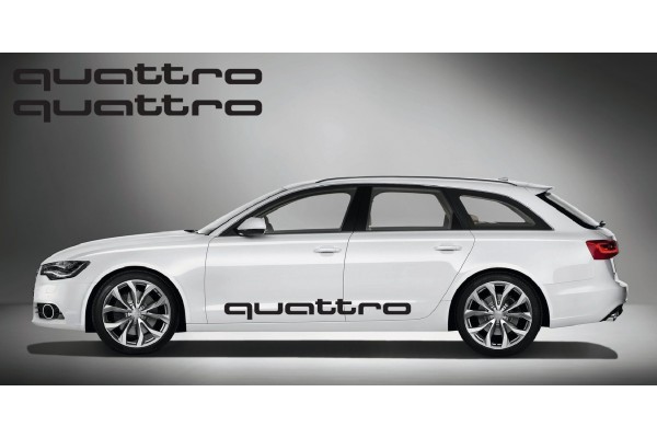 Audi quattro bočna naljepnica 2 kom. set 150cm