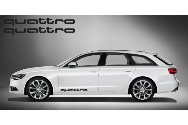 Audi quattro bočna naljepnica 2 kom. set 80cm