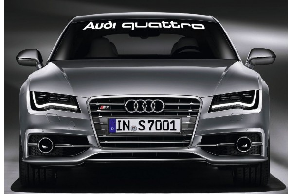 Audi quattro vjetrobranska naljepnica 950