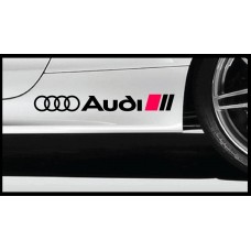Audi rings bočna naljepnica set 40cm 2kom..set
