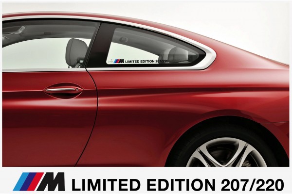 BMW M Limited Edition custom number naljepnica bočna naljepnica 300mm 2kom.. set