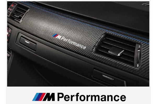 BMW M Performance motorsport armaturna naljepnica 120mm 2kom.