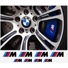 BMW M naljepnica za kočiona kliješta - felge - retrovizor naljepnica - 8kom. set