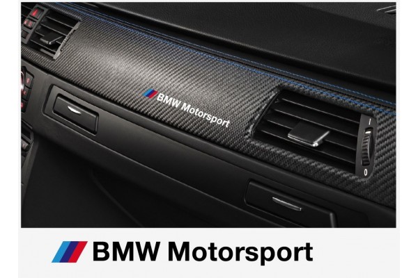 BMW Motorsport armaturna naljepnica 120mm 2kom.