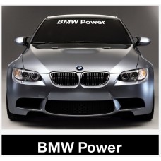 BMW Motorsport vjetrobranska naljepnica + BMW Power vjetrobranska set