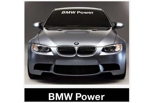 BMW Power vjetrobranska naljepnica 1400mm x 200mm