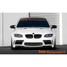 BMW Performance vjetrobranska naljepnica 950mm / 1400mm Schrift + Hintergrand