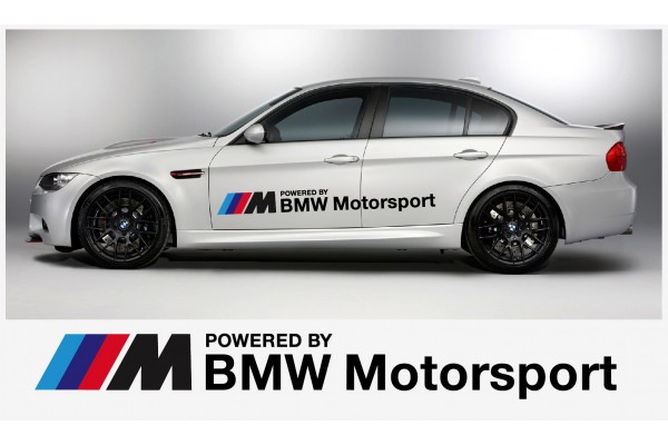 BMW Powered by BMW Motorsport naljepnica bočna naljepnica 155cm 2kom.. set