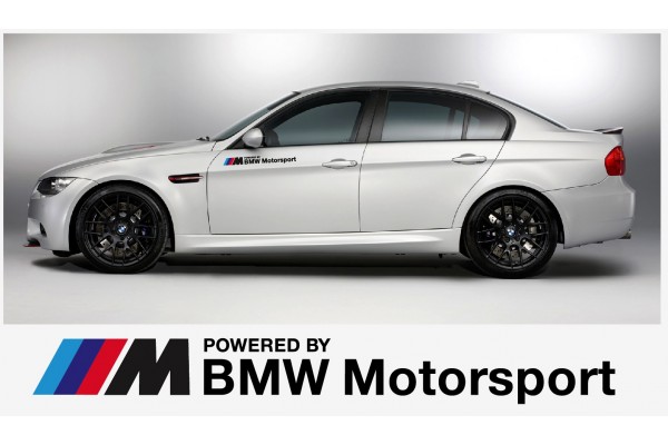 BMW Powered by BMW Motorsport naljepnica bočna naljepnica 2kom.. set
