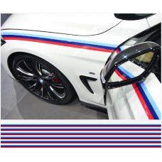 BMW M pruge naljepnica pruge pruge 200cm x 12mm 6kom.. set