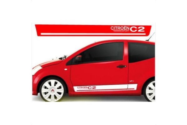 Citroen C2 VTS bočna naljepnica 180cm 2kom. set