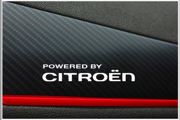 Citroen Powered by Citroen armaturna- mirror naljepnica - 2kom. set
