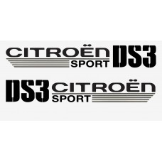 Citroen Sport DS3 bočna naljepnica 22cm
