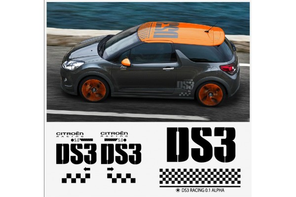Citroen Sport DS3 krovna naljepnica bočna naljepnica set 5kom. set