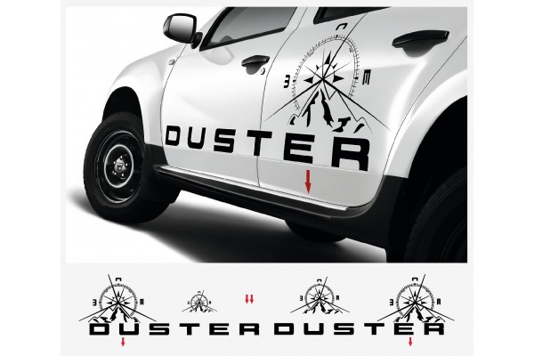 Dacia Duster naljepnica racing pruge full kit