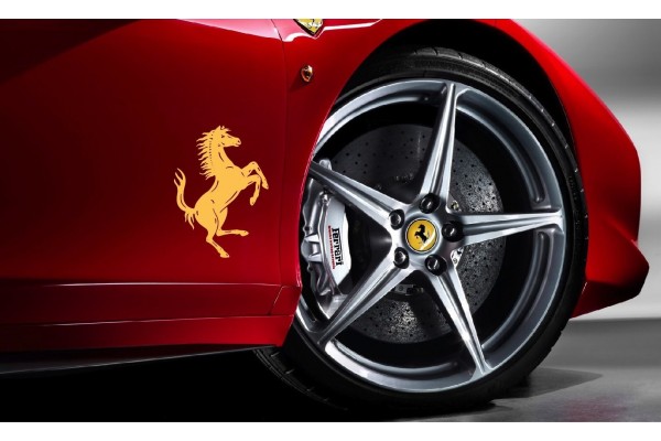 Ferrari bočna naljepnica set Cavallino Rampante 2kom. Ferrari Pferd