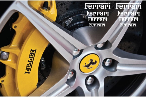 Ferrari naljepnica za kočiona kliješta Mirror Window naljepnica 80mm - 50mm
