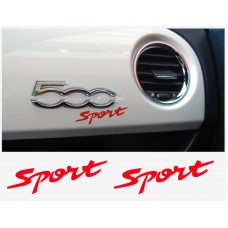 Fiat 500 ABARTH SPORT armaturna naljepnica 2kom.